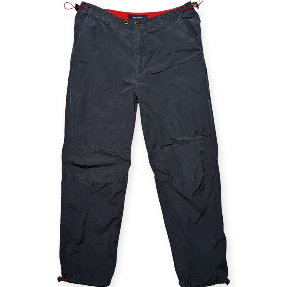 Vintage Structure Utility Pants Adjustable Waist Outdoor Nylon Blend – Men's M